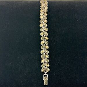 Amazing sterling silver rhinestones bracelet